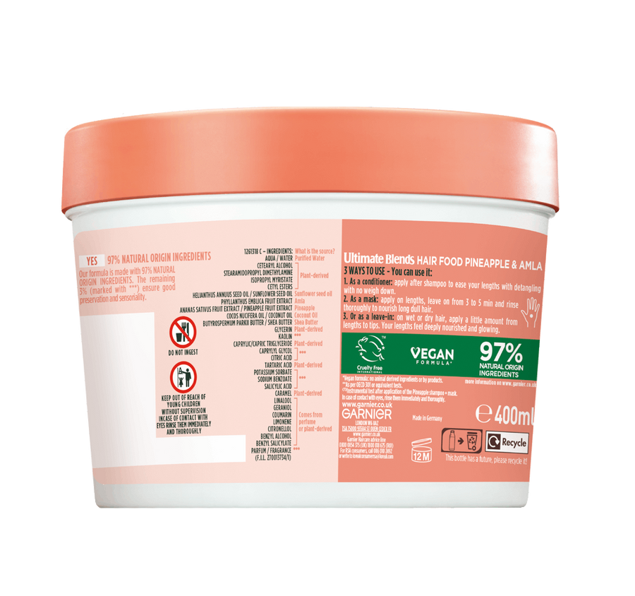 Pineapple & Amla Hair Food Mask for Dull Hair Garnier UK