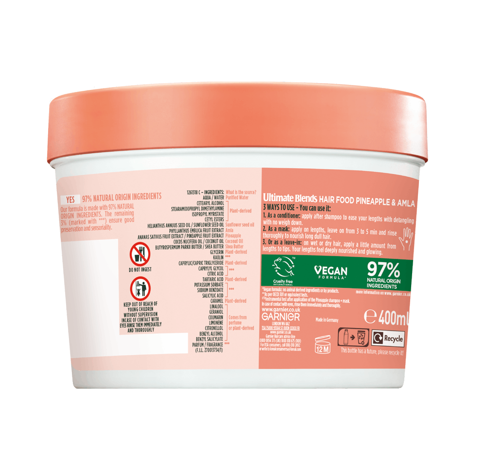 Pineapple & Amla Hair Food Mask for Dull Hair Garnier UK