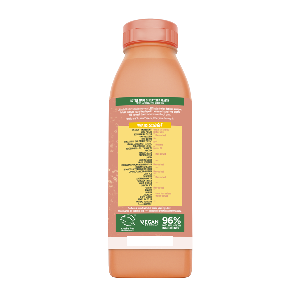 Ultimate Blends Hair Food Pineapple Shampoo Back