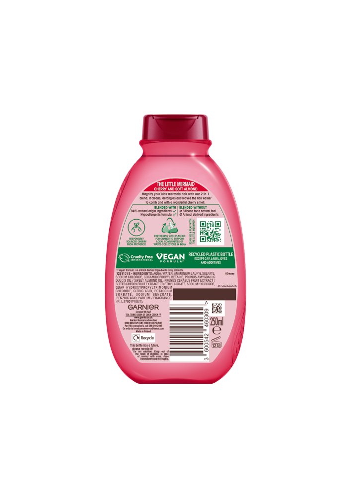 Ultimate Blends Kids Cherry Shampoo Back