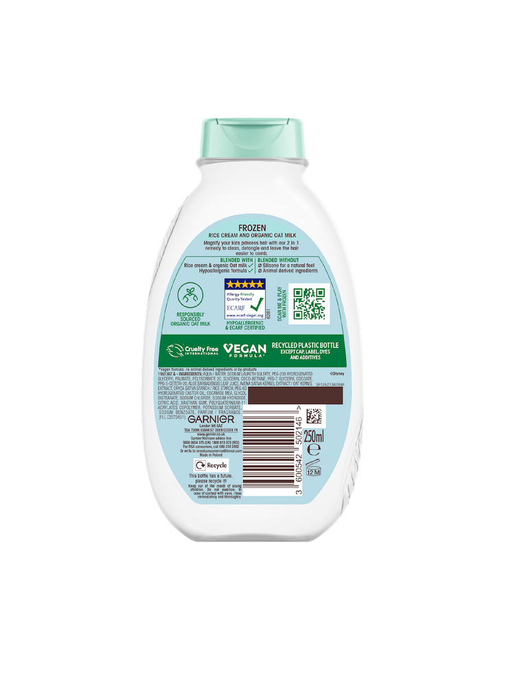 2in1 Kids Shampoo & Detangler No Tears Shampoo Garnier UK