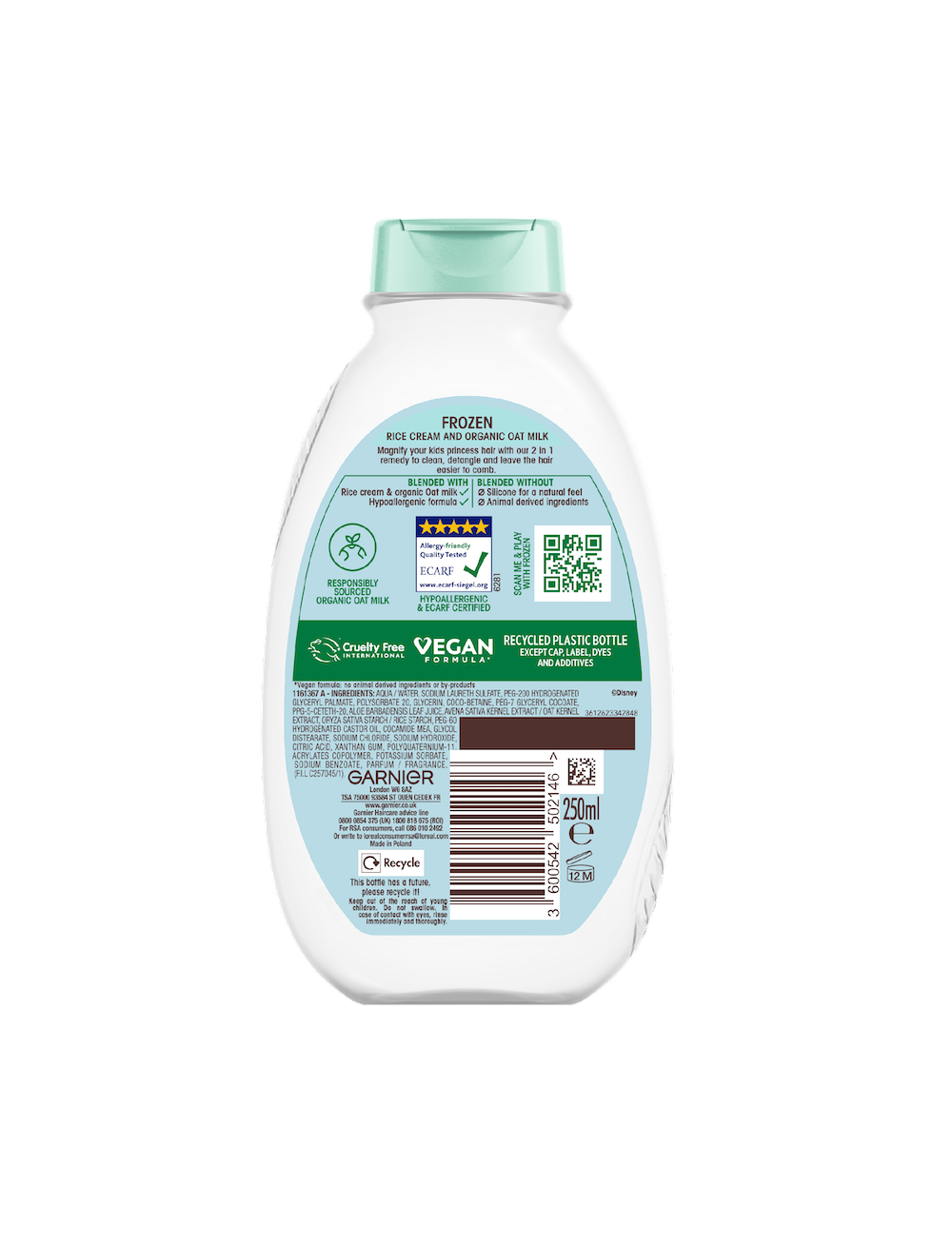 Ultimate Blends Kids Oat Shampoo Back