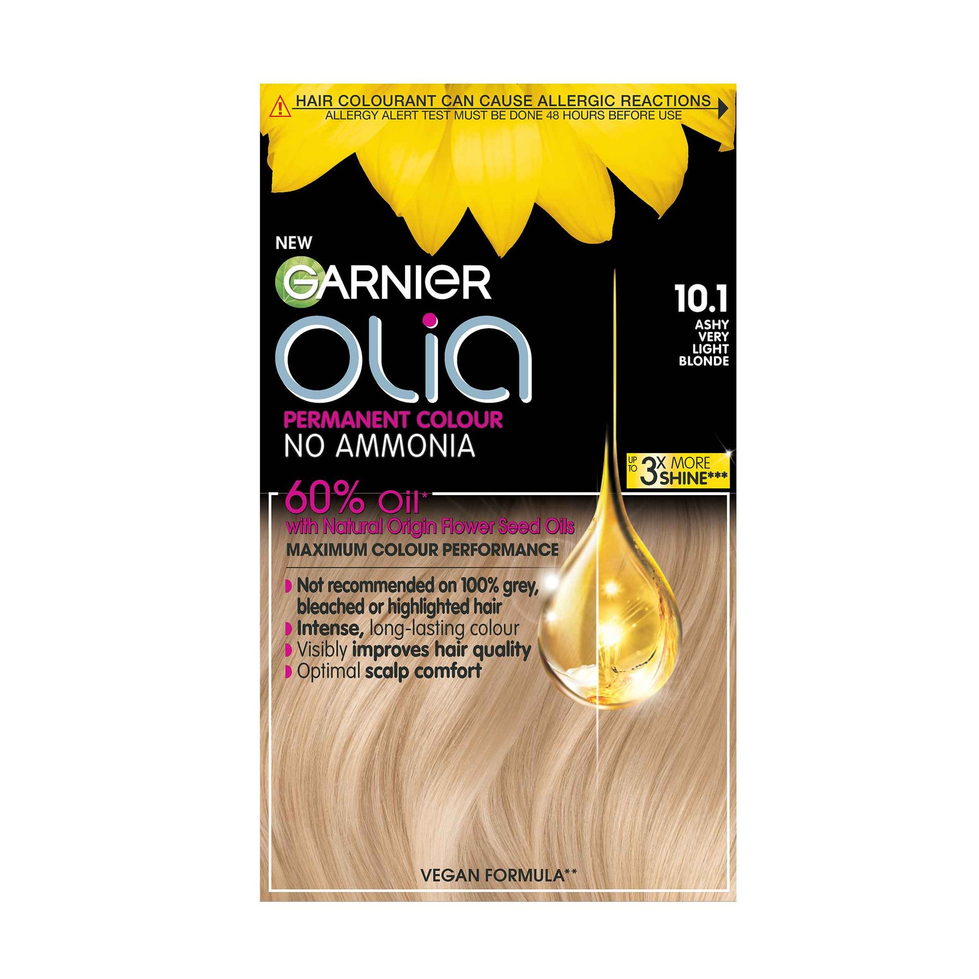 Garnier Olia 10.1 Very Light Ash Blonde Permanent Home Hair Dye