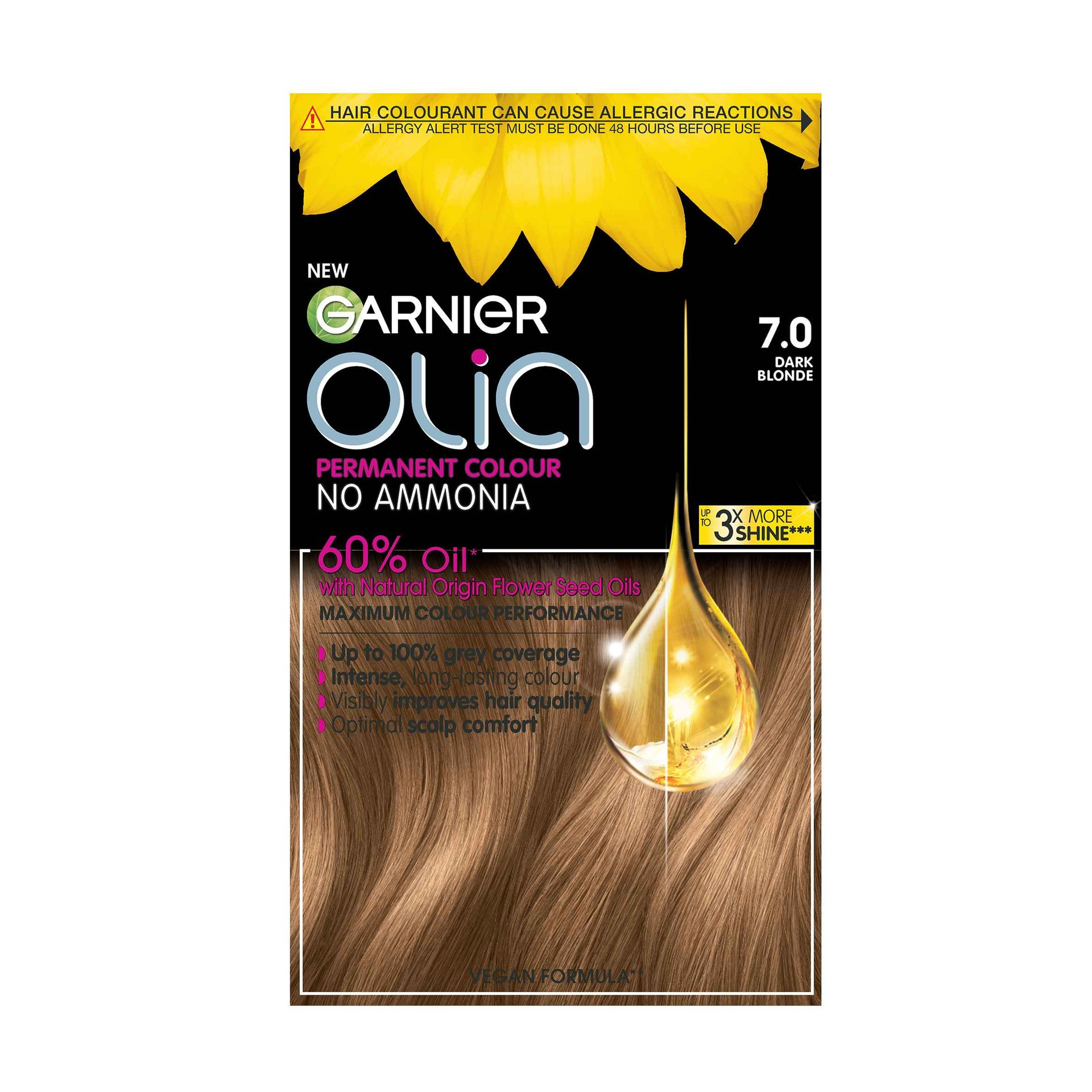 Garnier Olia 7.0 Dark Blonde Permanent Hair Dye