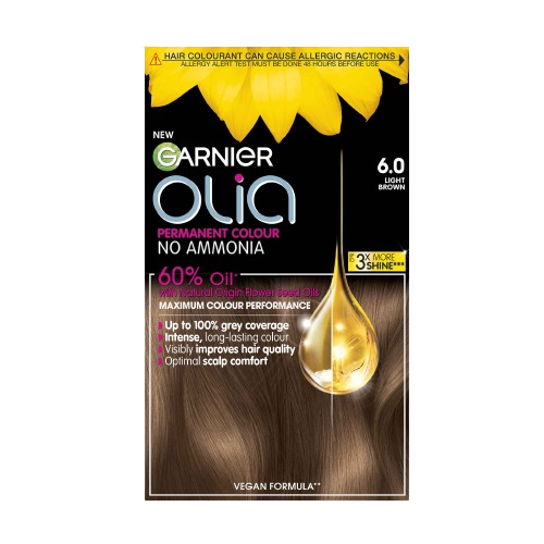 Garnier Olia 6.0 Light Brown Permanent Hair Dye