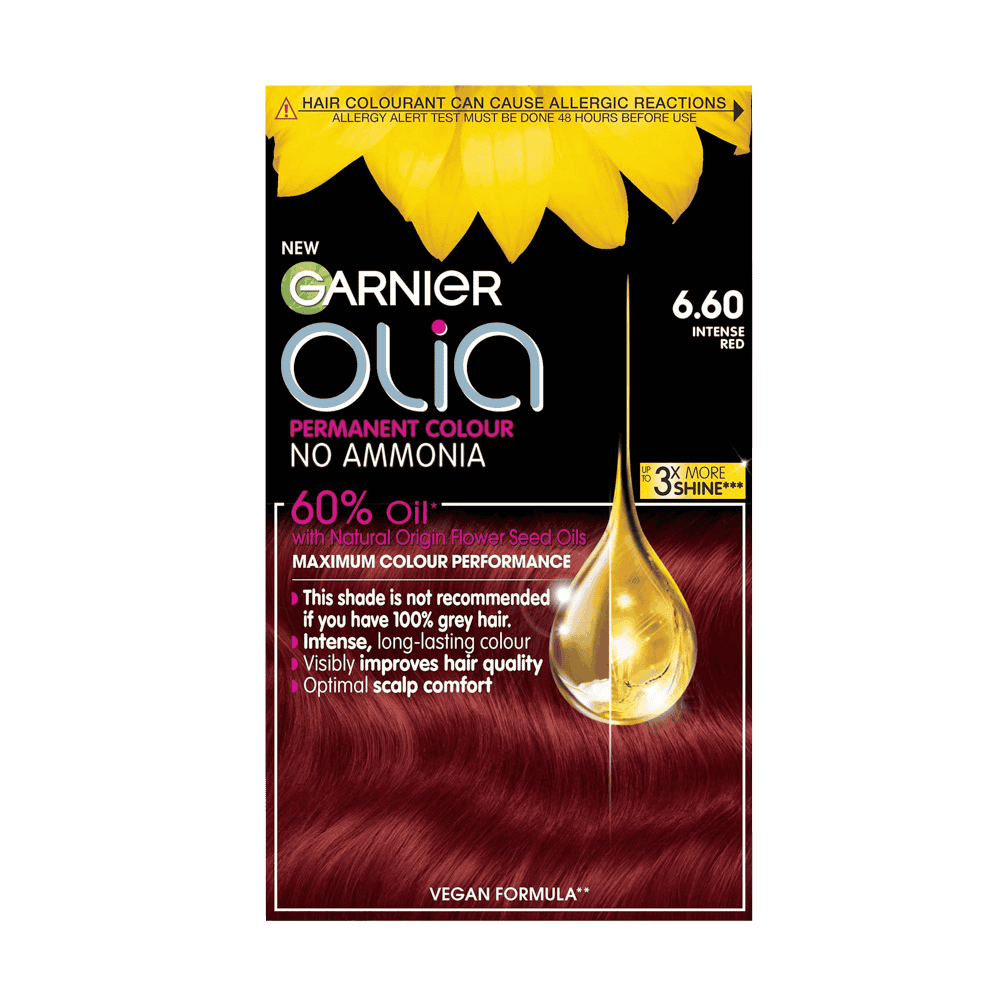 Garnier Olia 6.60 Intense Red Permanent Hair Dye