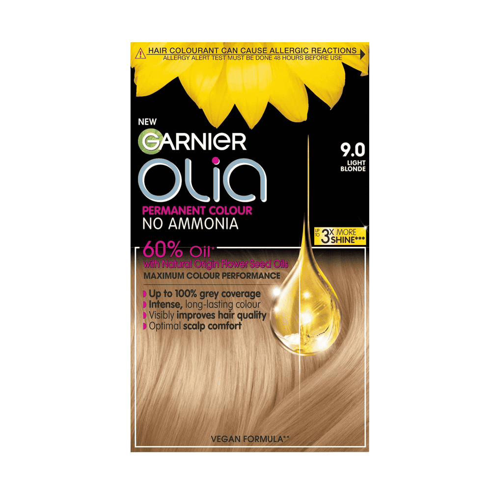 Garnier Olia 9.0 Light Blonde Permanent Hair Dye