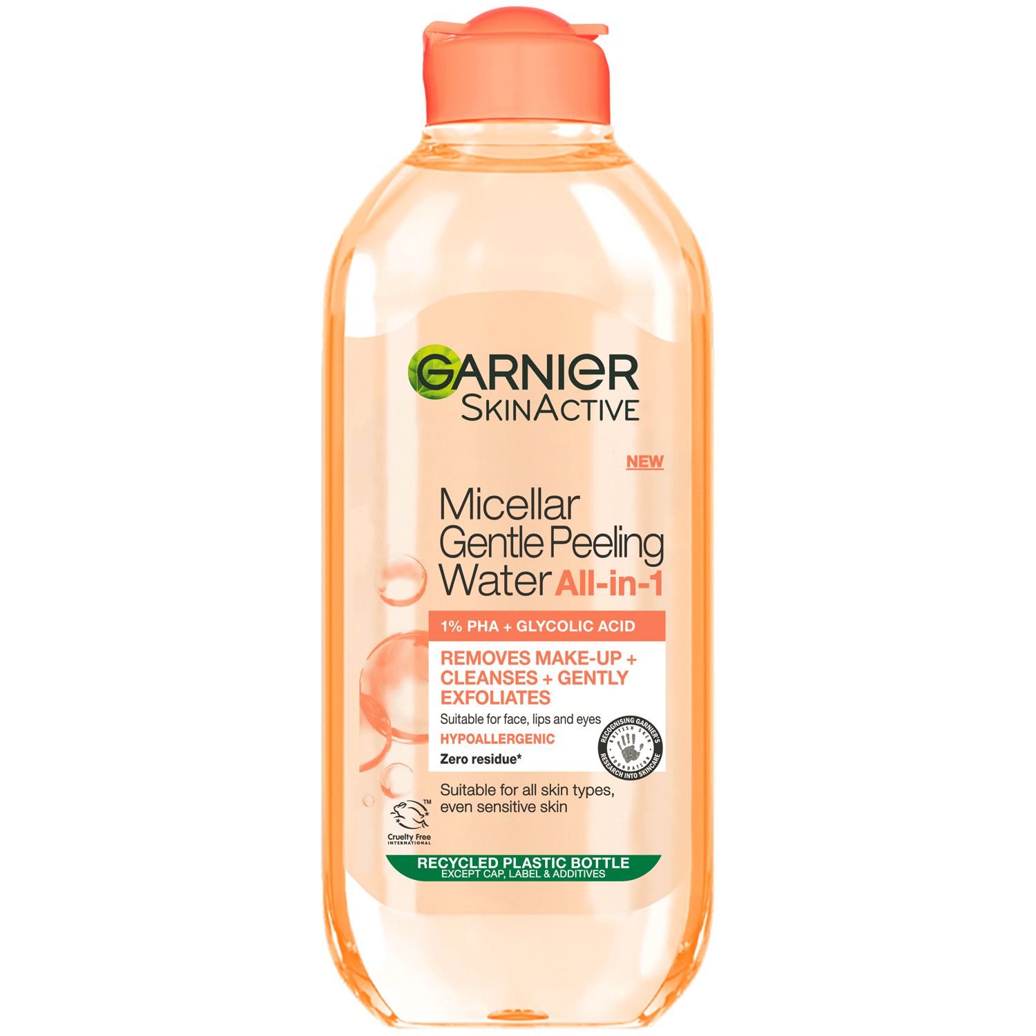 Micellar Gentle Peeling Water  1% PHA & Glycolic Acid  Cleanse  Exfoliate & Glow