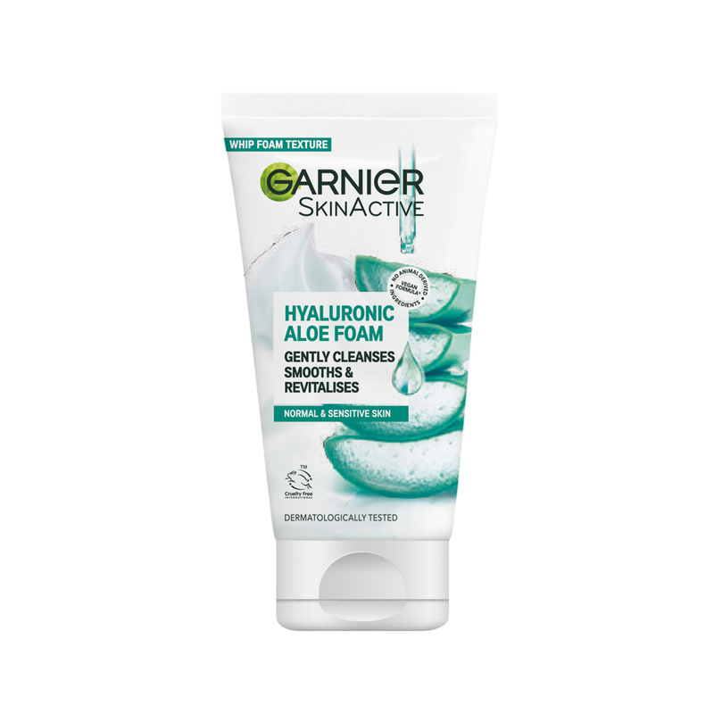 Hyaluronic Aloe Whip Foam Hyaluronic Acid Cleanser Garnier UK