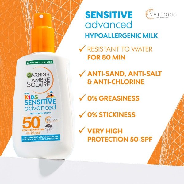 5 Kids Sensitive Sun Protection Spray SPF 50 benefits