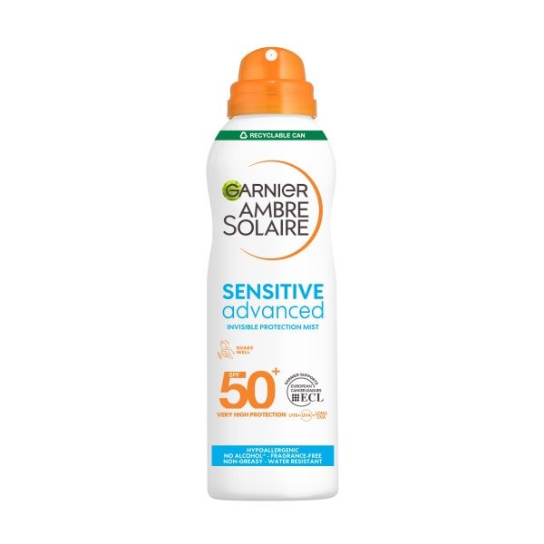 1 Ambre Solaire Sensitive Hypoallergenic Dry Mist Sun Cream Spray SPF50